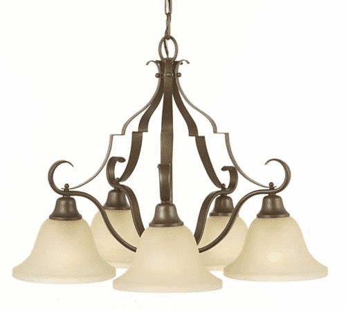 Murray Feiss Vista 5-Light Chandelier in Corinthian Bronze Finish - F2037/5CB