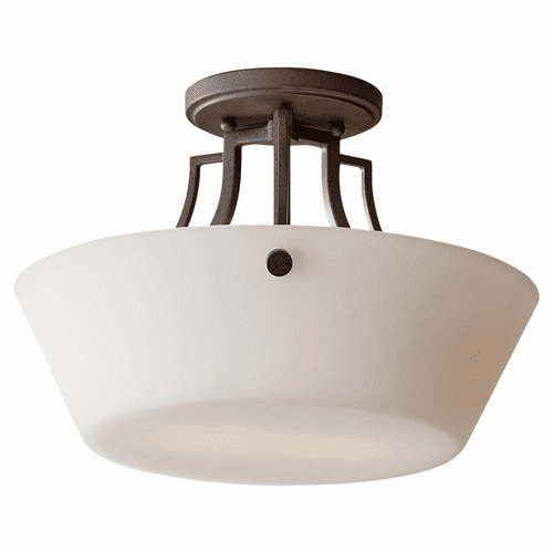 Murray Feiss Weston 2-Light Semi Flush Mount in Colonial Iron Finish - SF306CI