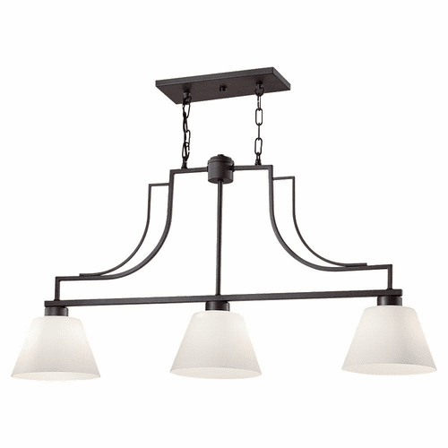 Murray Feiss Weston 3-Light Chandelier in Colonial Iron Finish - F2762/3CI