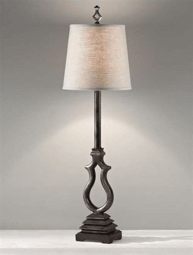 Murray Feiss Westwood 1 Bulb Weathered Black Lamp 10111WBK