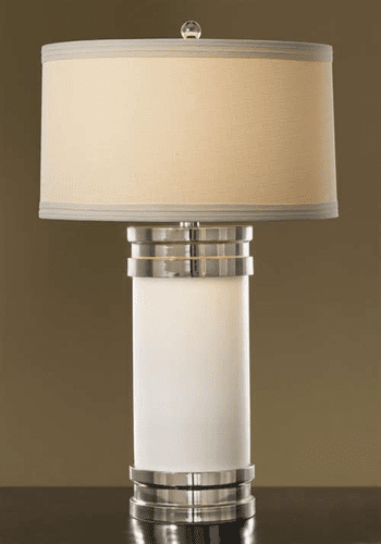 Murray Feiss Whitley 1 Bulb White Cased Lamp 9741WTC