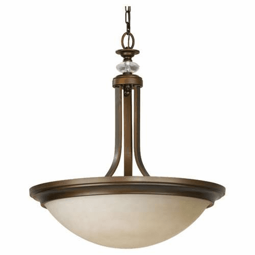 Murray Feiss Youngstown 1-Light Uplight Chandelier in Heritage Bronze Finish - FES1201/1HTBZ