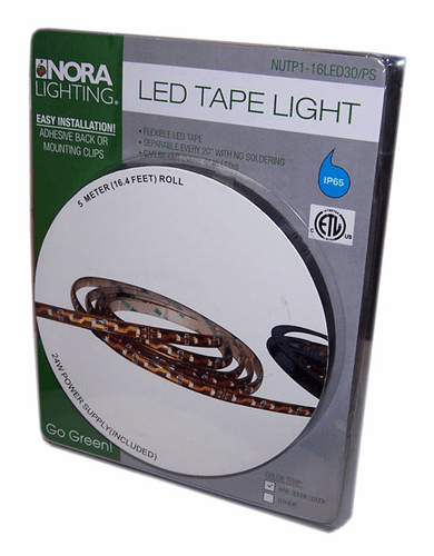 Nora Lighting 16.4 Feet LED Tape Light Roll Kit with Driver/Power 