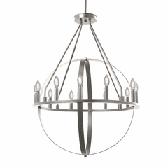 Orbit 32" Chandelier - Brushed Nickel - NSH-4284-NCKL
