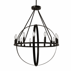 Orbit 32" Chandelier - Dark Bronze - NSH-4284-DBRZ