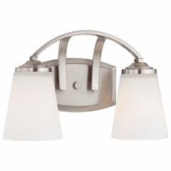 Overland Park 2-LT Bath Light - Brushed Nickel - 6962-84