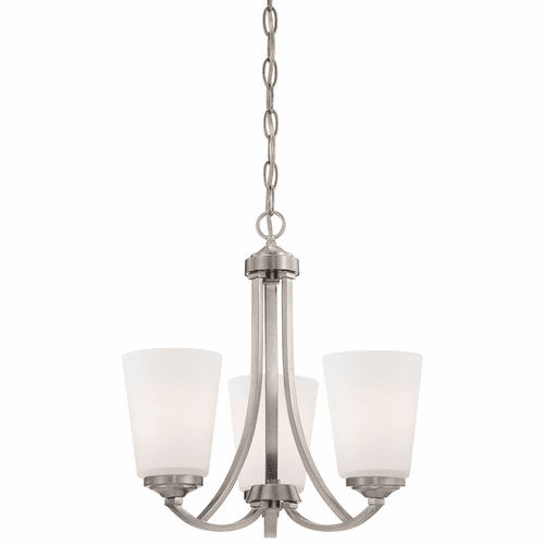 Overland Park 3-LT Mini Chandelier - Brushed Nickel - 4963-84