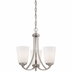 Overland Park 3-LT Mini Chandelier - Brushed Nickel - 4963-84