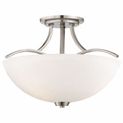 Overland Park 3-LT Semi Flush Mount - Brushed Nickel - 4962-84