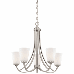 Overland Park 5-LT Chandelier - Brushed Nickel - 4965-84