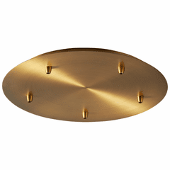 Oxygen 19" 5-LT Pendant Canopy Kit - Aged Brass - 3-8-6540
