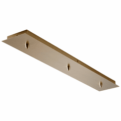 Oxygen 3-LT Linear Pendant Canopy Kit - Aged Brass - 3-8-7340