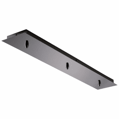 Oxygen 3-LT Linear Pendant Canopy Kit - Gunmetal - 3-8-7318