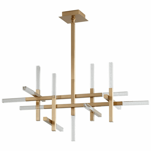 Oxygen Atlantis 13-LT LED Ceiling Mount - Aged Brass - 3-637-40