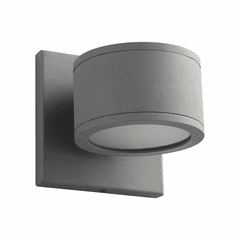 Oxygen Ceres 2-LT LED Exterior Wall Light - Grey - 3-727-16