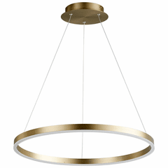 Oxygen Circulo 1-LT LED Pendant - Aged Brass - 3-64-40