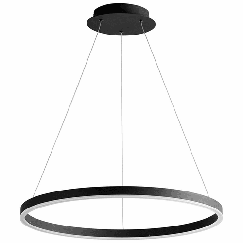 Oxygen Circulo 1-LT LED Pendant - Black - 3-64-15