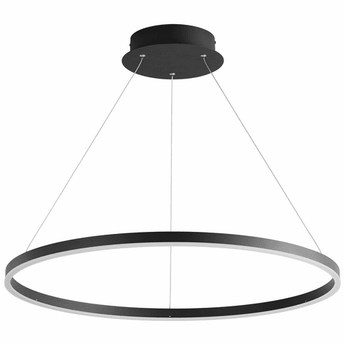 Oxygen Circulo 1-LT LED Pendant - Black - 3-65-15