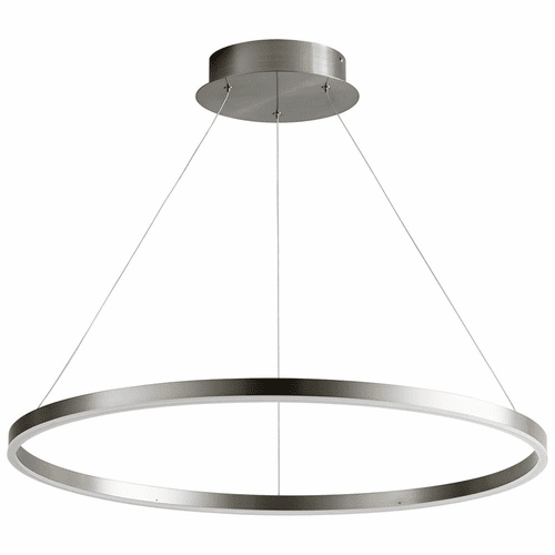 Oxygen Circulo 1-LT LED Pendant - Satin Nickel - 3-65-24