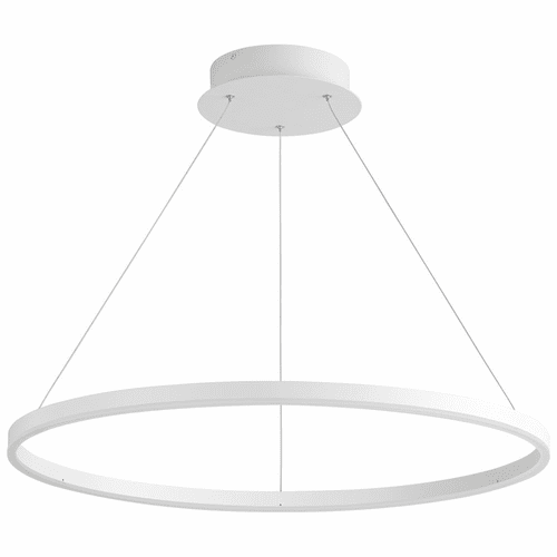 Oxygen Circulo 1-LT LED Pendant - White - 3-65-6