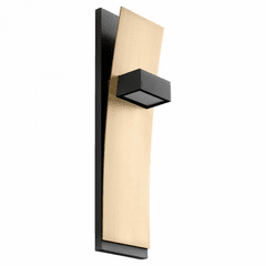 Oxygen Dario 2-LT LED Wall Sconce - Black w/ Aged Brass - 3-400-1540