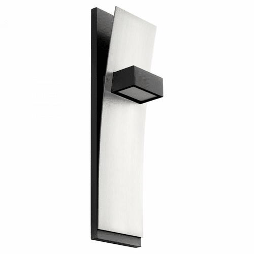 Oxygen Dario 2-LT LED Wall Sconce - Black w/ Satin Nickel - 3-400-1524
