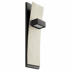 Oxygen Dario 2-LT LED Wall Sconce - Black w/ Weathered Oak - 3-400-1541