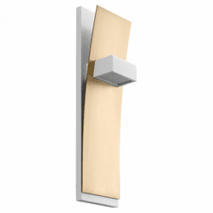 Oxygen Dario 2-LT LED Wall Sconce - White w/ Aged Brass - 3-400-640