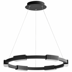 Oxygen Dieter 24" 6-LT LED Pendant - Black - 3-22-15