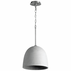 Oxygen Dune 12" 1-LT Pendant - Satin Nickel/Gray - 3-641-1624