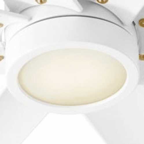 Oxygen Fleet 1-LT Disk Ceiling Fan LED Light Kit - White - 3-9-108-6