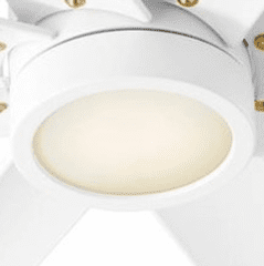 Oxygen Fleet 1-LT Disk Ceiling Fan LED Light Kit - White - 3-9-108-6