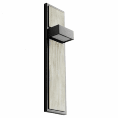 Oxygen Guapo 2-LT LED Wall Sconce - Black w/ Weathered Oak - 3-401-1541