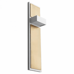 Oxygen Guapo 2-LT LED Wall Sconce - White w/ Aged Brass - 3-401-640