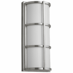 Oxygen Leda 1-LT LED Exterior Wall Light - Satin Nickel - 3-712-224
