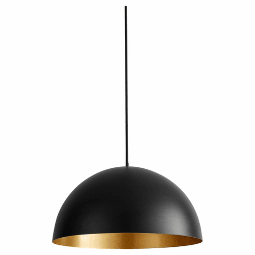 Oxygen Lucci 16" 1-LT LED Pendant - Black/Industrial Brass - 3-20-1550