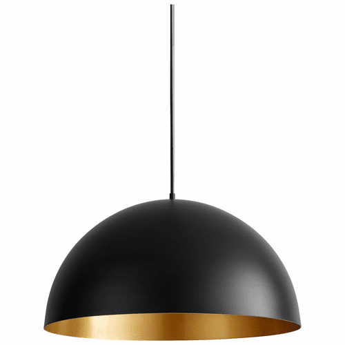 Oxygen Lucci 23" 1-LT LED Pendant - Black/Industrial Brass - 3-21-1550