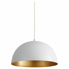 Oxygen Lucci 23" 1-LT LED Pendant - White/Industrial Brass - 3-21-650