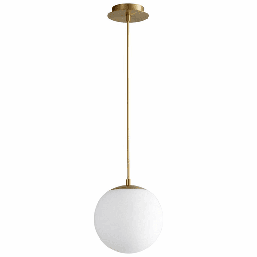Oxygen Luna 1-LT LED Pendant - Aged Brass - 3-672-40