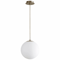 Oxygen Luna 1-LT LED Pendant - Aged Brass - 3-673-40