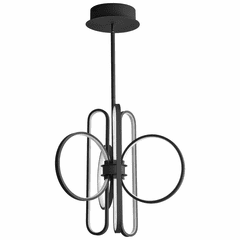Oxygen Lupe 23" 6-LT LED Pendant - Black - 3-25-15