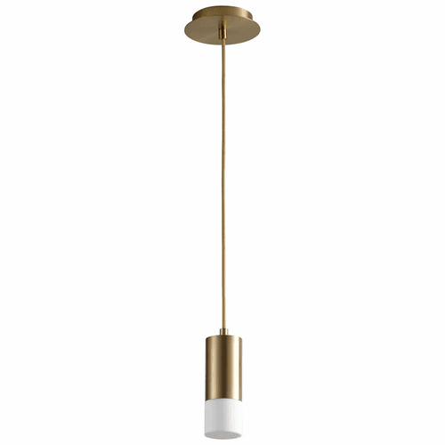 Oxygen Magneta 1-LT LED Pendant - Aged Brass - 3-607-40