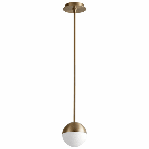 Oxygen Mondo 1-LT LED Pendant - Aged Brass - 3-6900-40