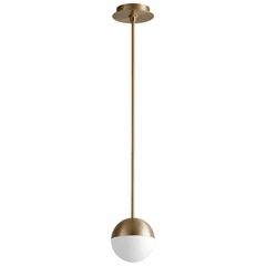 Oxygen Mondo 1-LT LED Pendant - Aged Brass - 3-6900-40