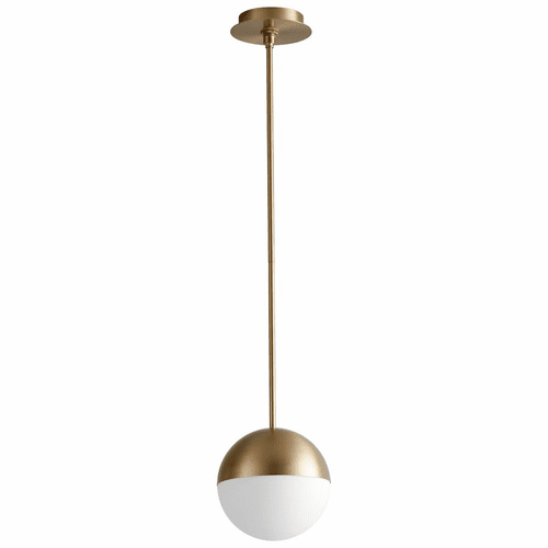 Oxygen Mondo 1-LT LED Pendant - Aged Brass - 3-6901-40