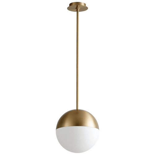 Oxygen Mondo 1-LT LED Pendant - Aged Brass - 3-6903-40