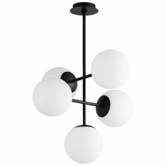 Oxygen Nebula 5-LT LED Pendant - Black - 3-681-15
