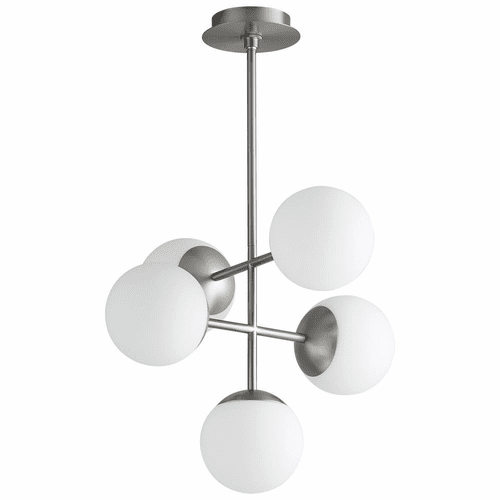 Oxygen Nebula 5-LT LED Pendant - Satin Nickel - 3-680-24
