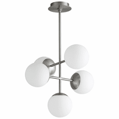 Oxygen Nebula 5-LT LED Pendant - Satin Nickel - 3-680-24