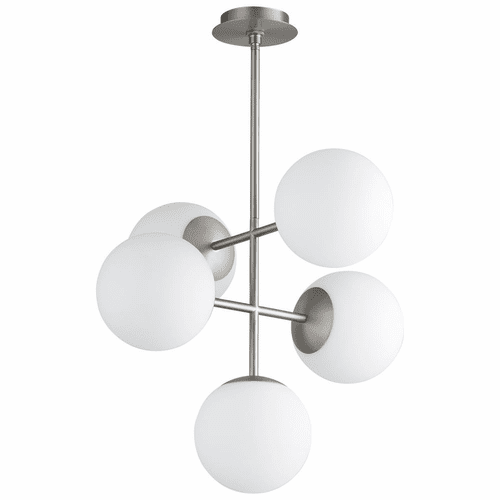 Oxygen Nebula 5-LT LED Pendant - Satin Nickel - 3-681-24